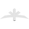 Ekena Millwork Alberta Architectural Grade PVC Gable Bracket, 48"W x 18"H x 4"D x 4"F, 9/12 Pitch GBP048X18X0404ALB00 - alternate 4